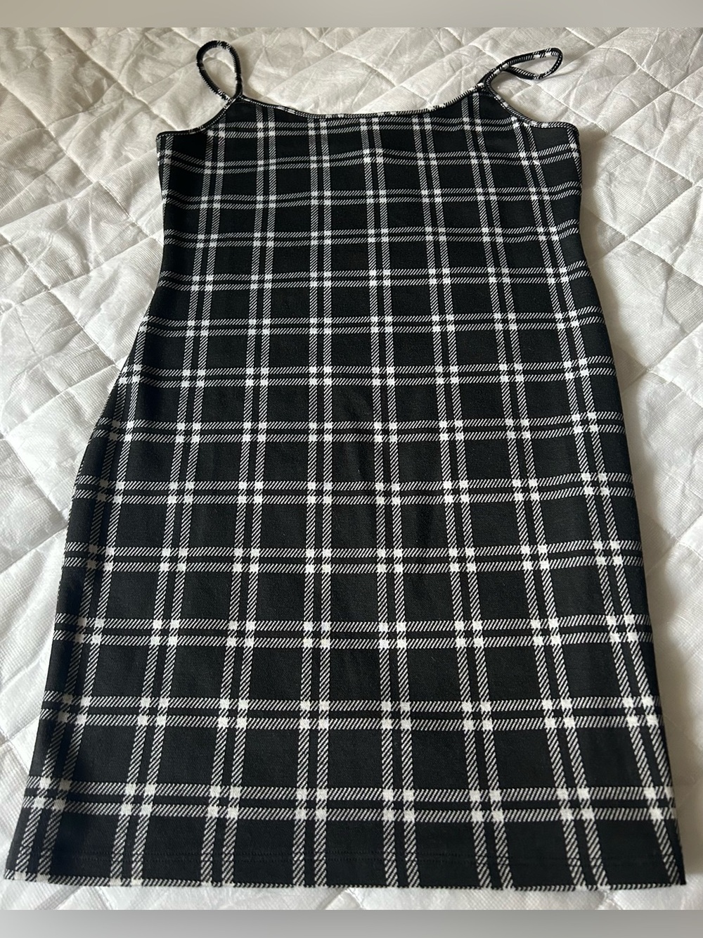 Derek Heart Black and White Plaid dress. Size M